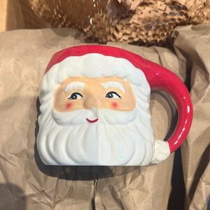 Sur La Table Festive Santa Mug in Red and White